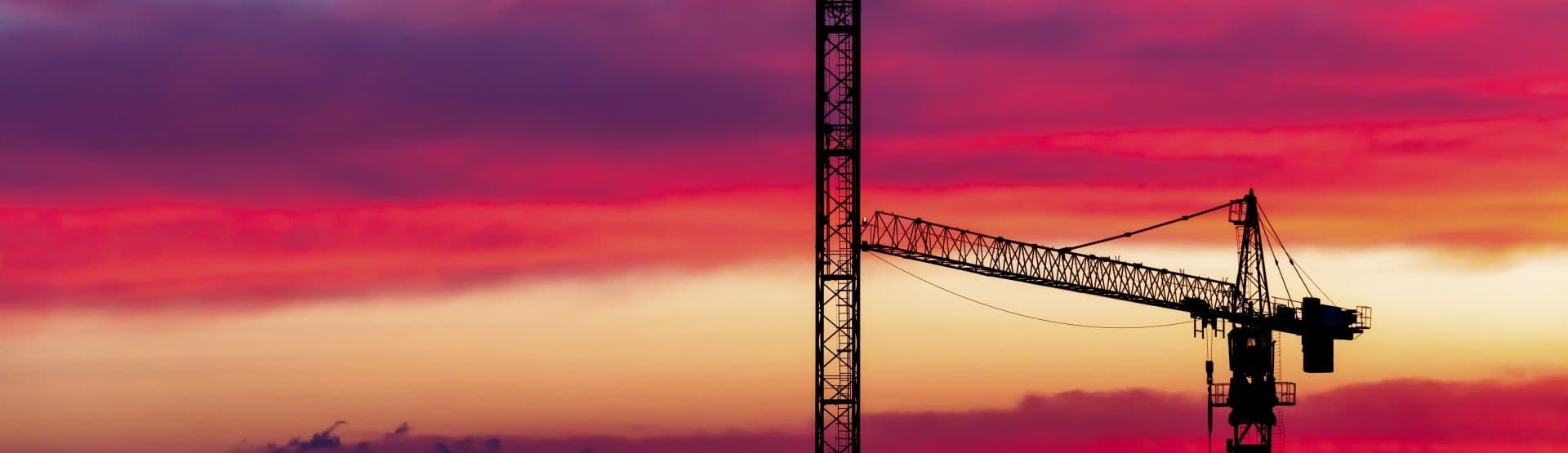Construction Crane Sunset